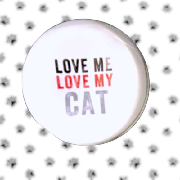 Fridge Domed Glass Magnet FRINGE 6 Piece Set CAT LOVE AND APPRECIATION - Picture 10 of 11